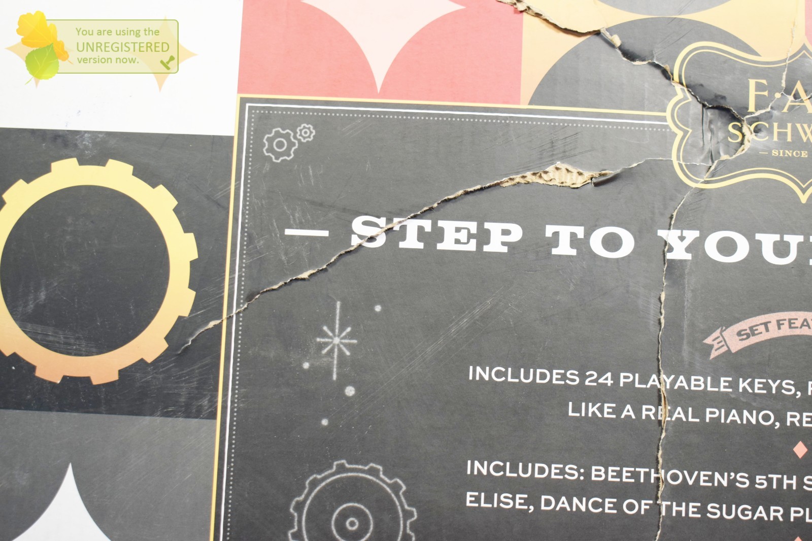 FAO Schwarz Giant 69" Dance-On Piano Mat (Damaged)