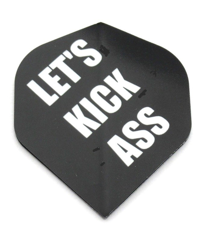 LET'S KICK A*S Standard Dart Flights 8 sets (24 flights) - 75 Micron w/tracking