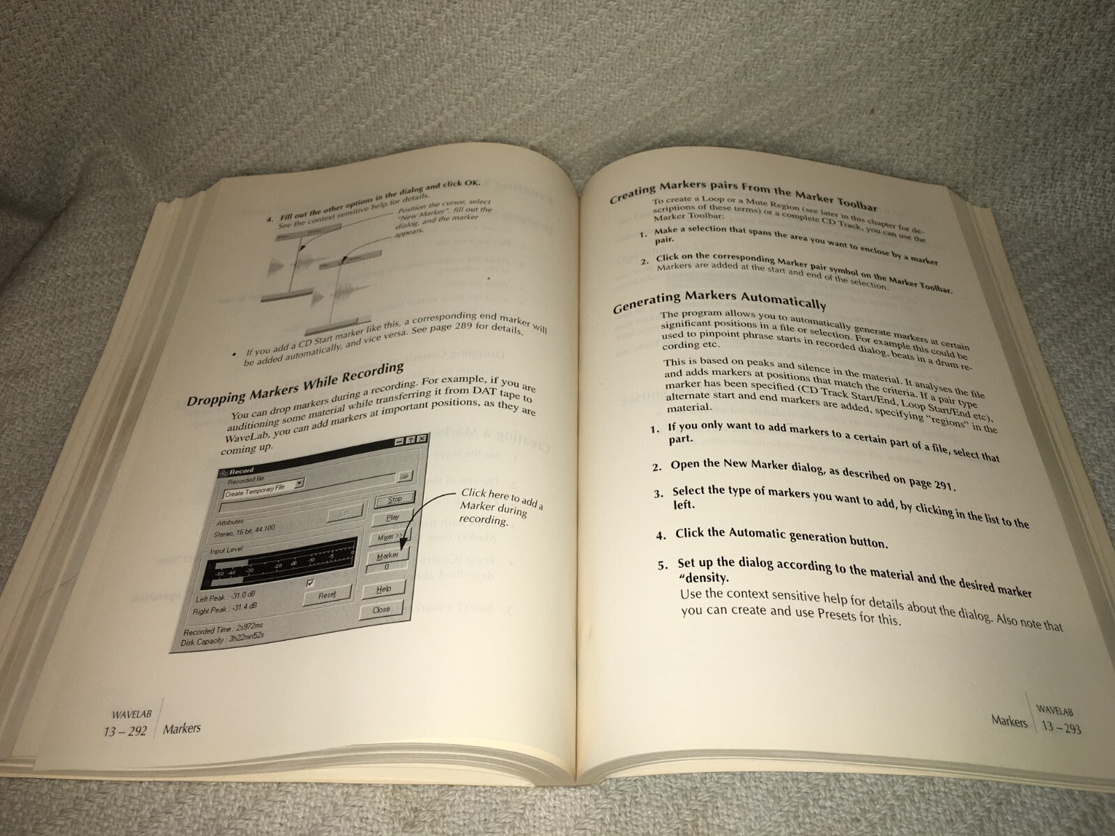 Steinberg Wavelab 2.0 PC Version Soft Back Book