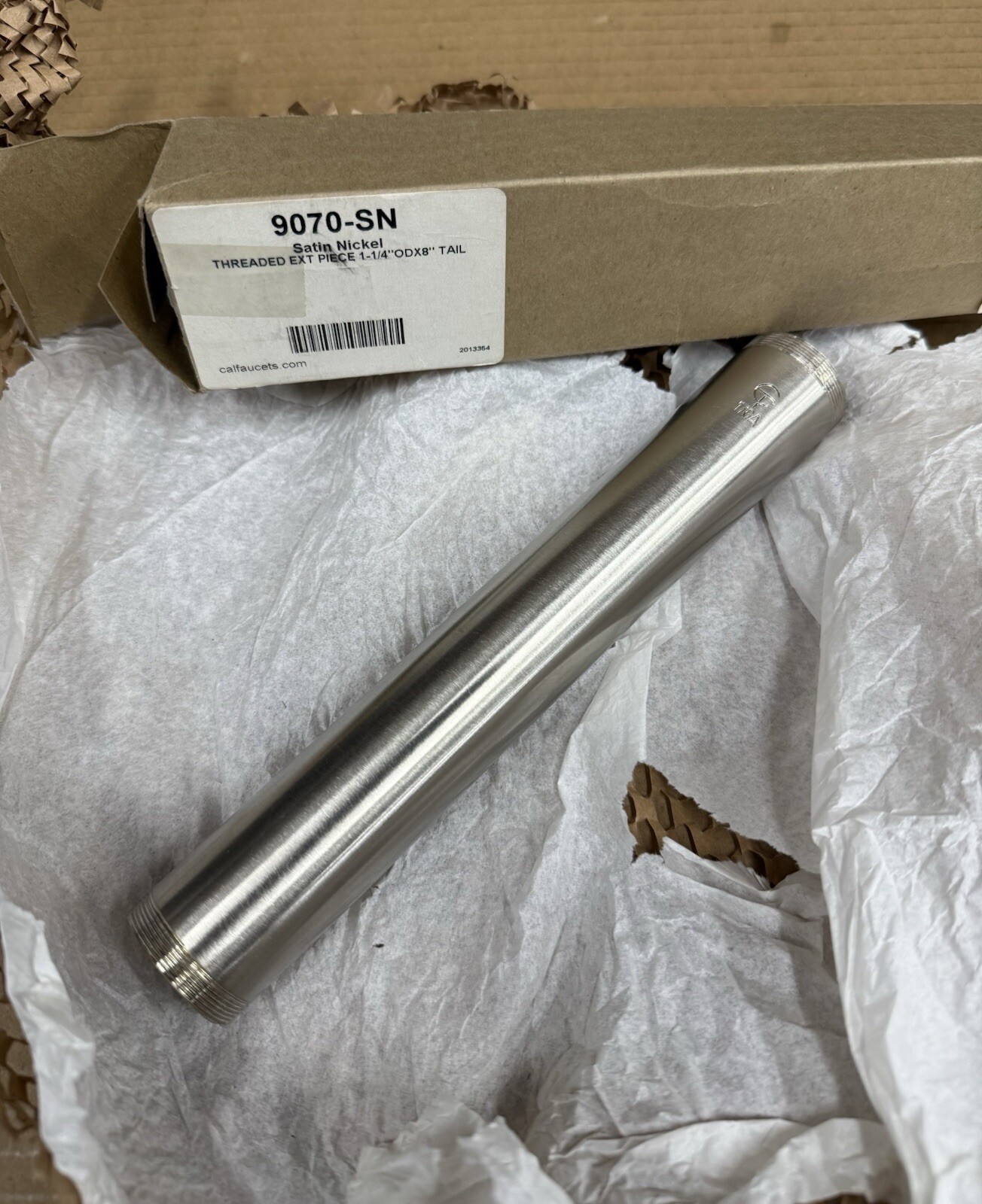 California Faucets 9070 Threaded Extension Piece - Satin Nickel