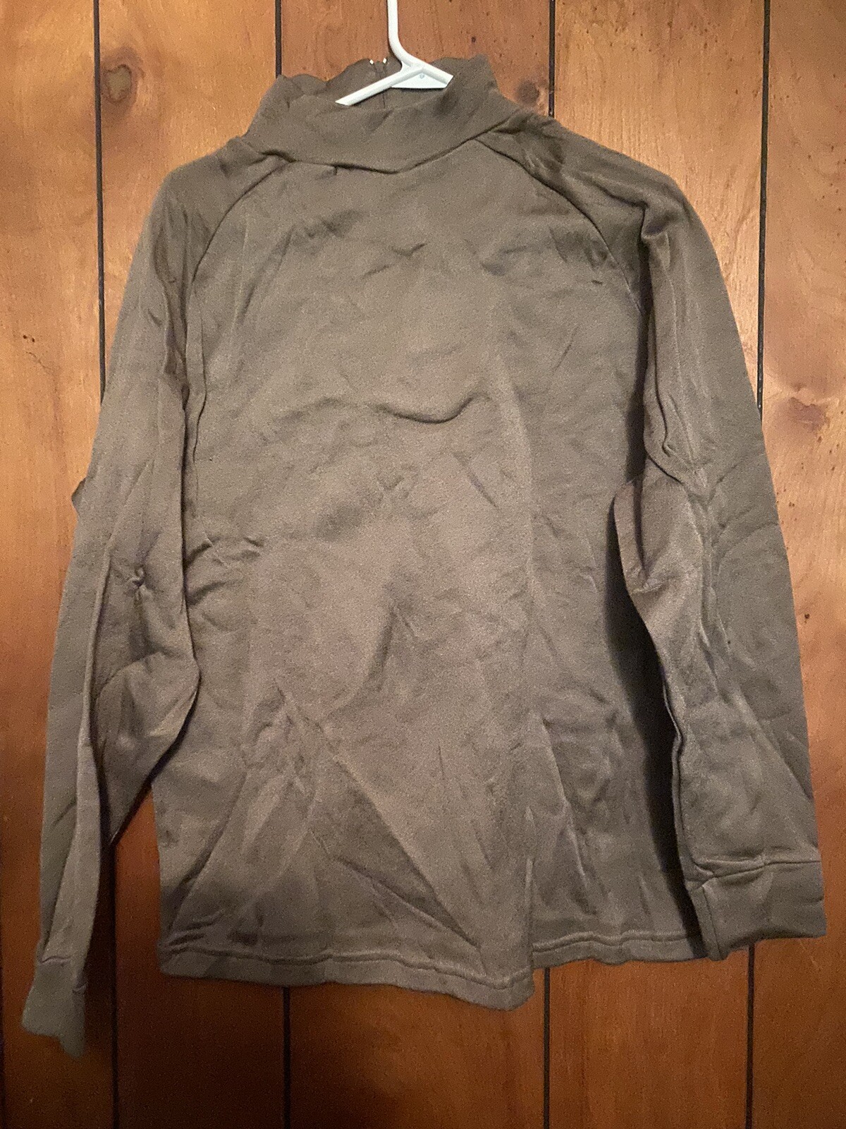 USGI Military Poly 1/4 Zip Pullover Cold Weather Shirt Sz Large