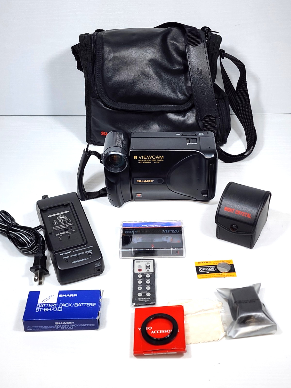 Sharp ViewCam Liquid Crystal VL-E42U Handycam Style Lot Extras Works Read