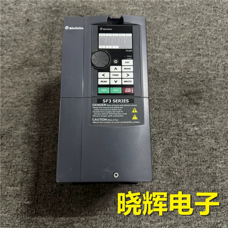 1Pcs Used Shihlin inverter SF3-043-7.5K/5.5KG 7.5KW/5.5KW 380V