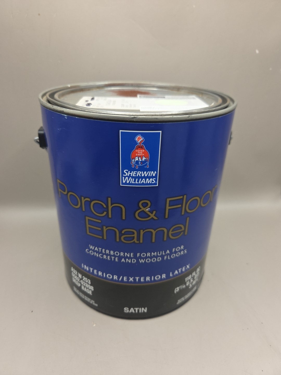 1 Gallon Sherwin Williams Porch & Floor Enamel Satin Color 6728 White Willow ...