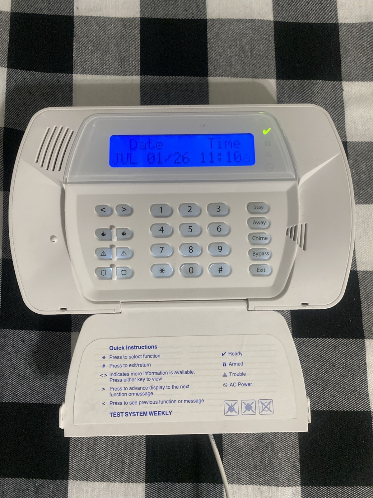 DSC Impassa SCW9057 Wireless Security Alarm Panel Only – Used Working Condition
