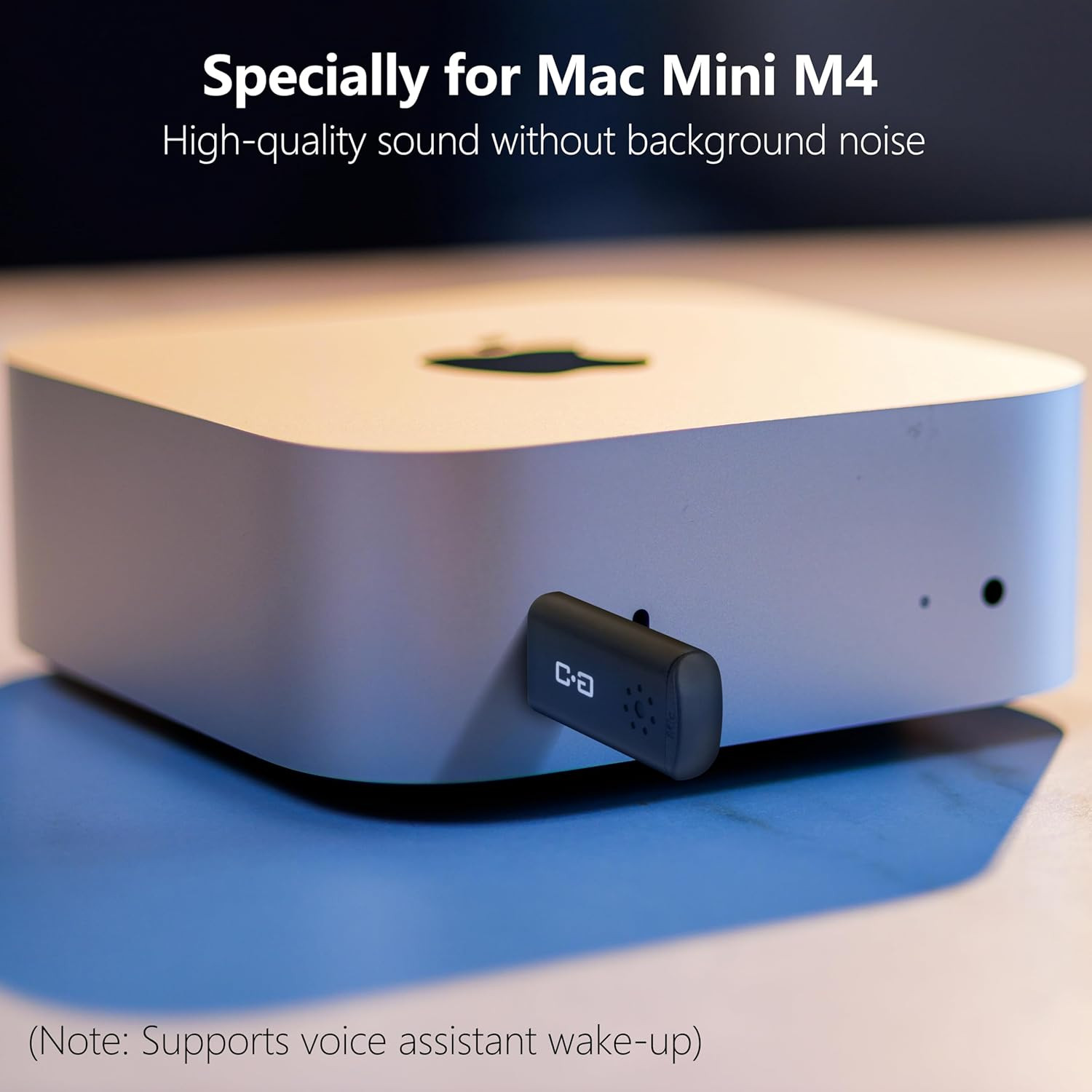 USB C Mini Microphone for Mac Mini M4/M4 Pro & Macbook | Plug-And-Play Condenser