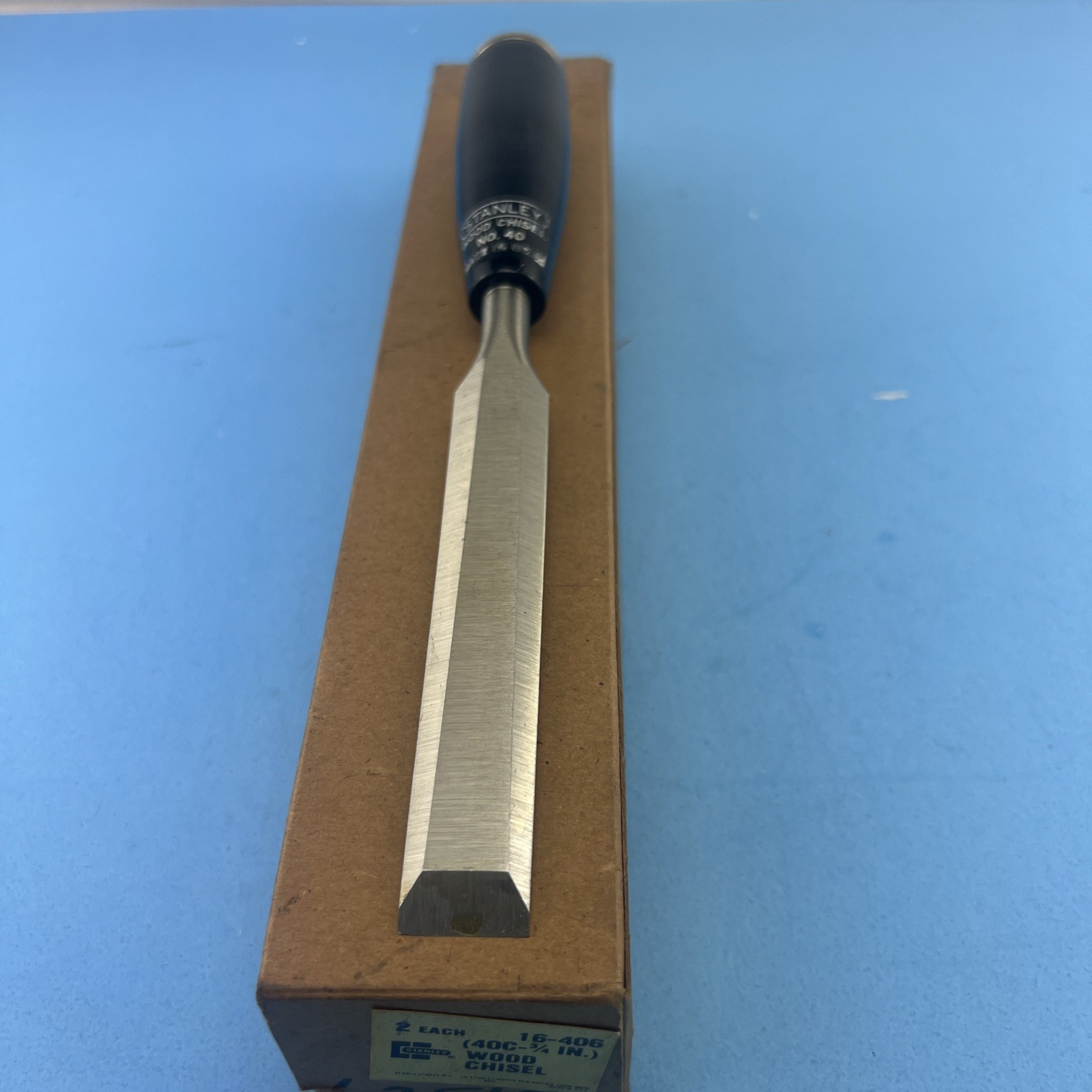 Vintage Stanley No. 40 Bevel Edge Paring Chisel 3/4'' Everlasting Chisel NOS