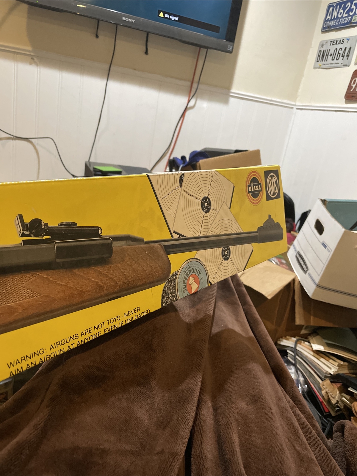 Vintage RWS Diana Air Rifle BOX ONLY W Germany