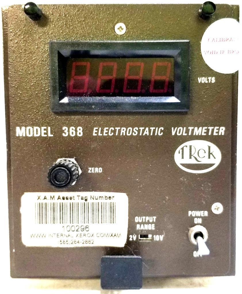 Trek 368 Electrostatic Voltmeter 115VAC Fuse 0.40A Type Fast Acting