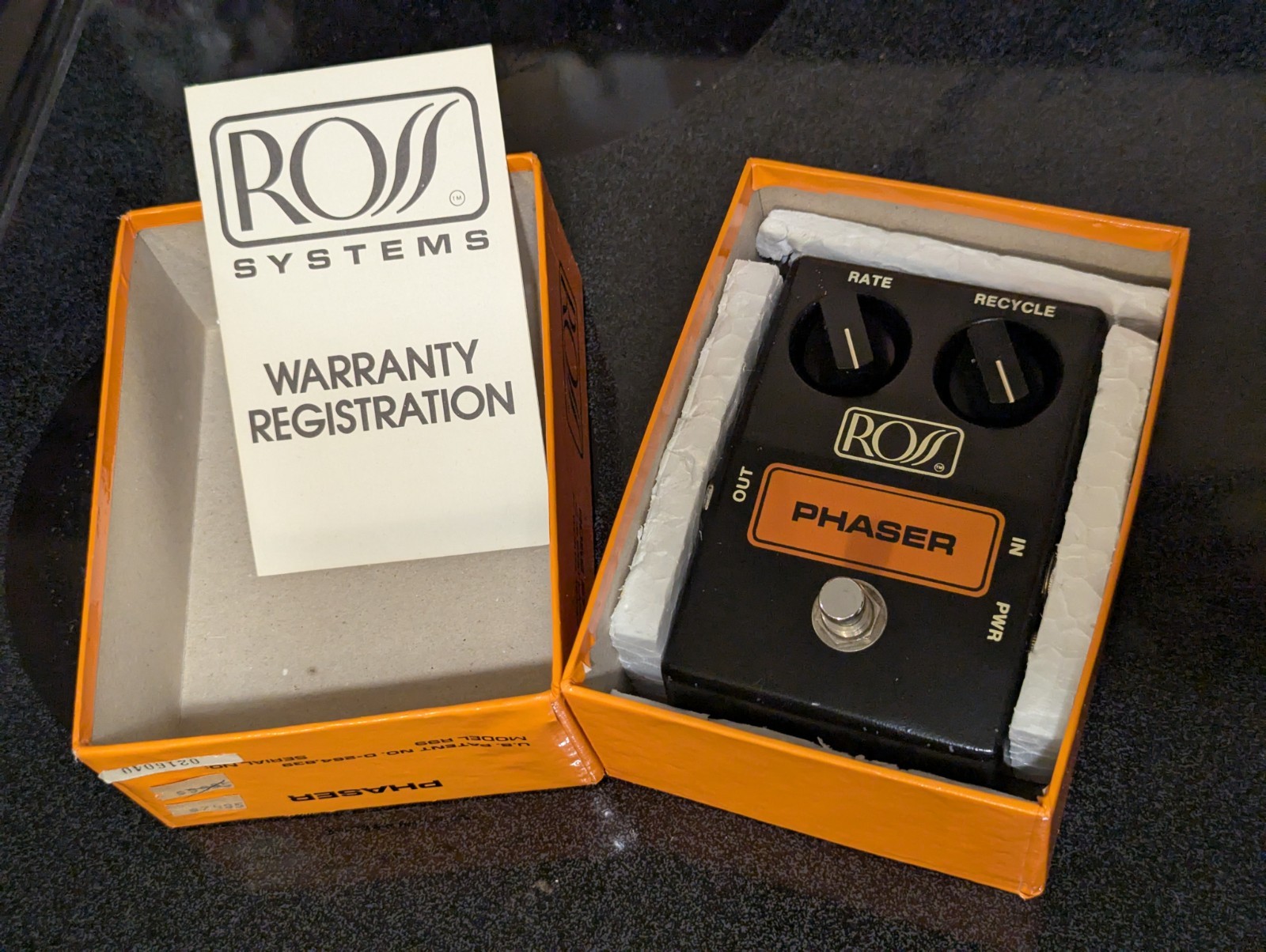 Ross R-99 Phaser Analog Phase Shifter Vintage Guitar Effect Pedal + Original Box