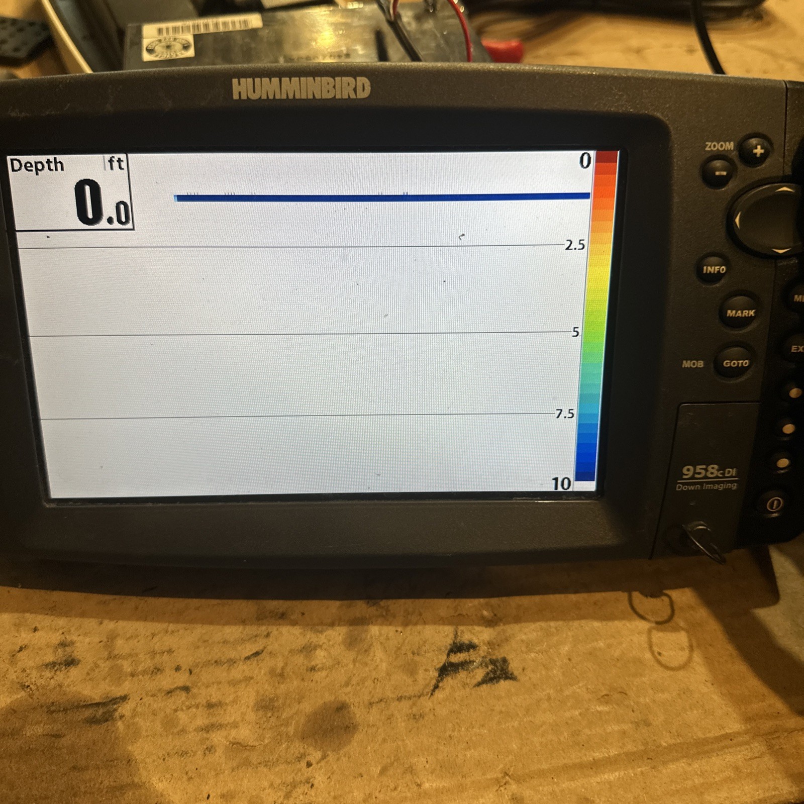Humminbird 958c DI Head Unit Depthfinder Graph