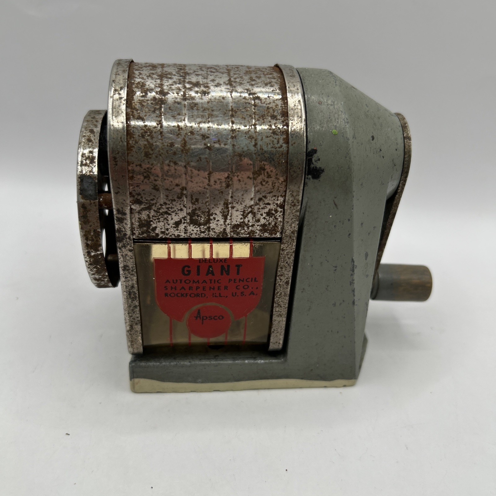 VTG Apsco Deluxe Giant Automatic Pencil Sharpener 6 sizes desk/wall mount