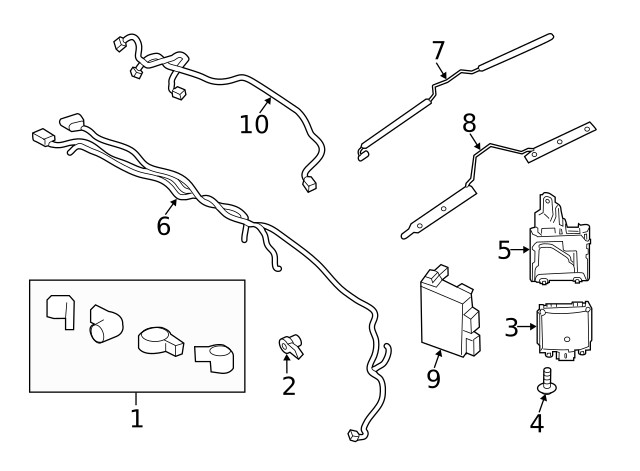Genuine Ford Bracket FT4Z-14D189-A