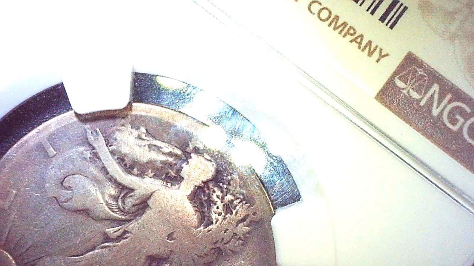 1921 S 50C ngc cleaned Walking half Dollar Fine Detail