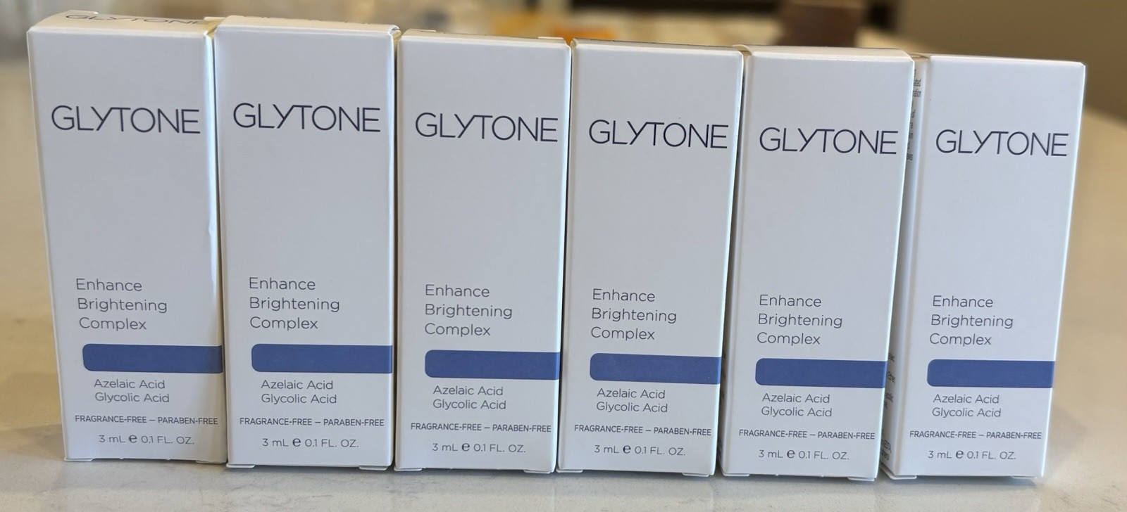 Glytone Enhance Brightening Complex Anti-Aging (6) 0.1oz/3mL Each Exp 9/26