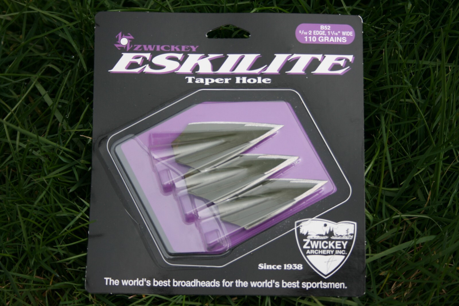 Zwickey Eskilite 2 Blade, Glue On Broadheads 5/16", 110 grains