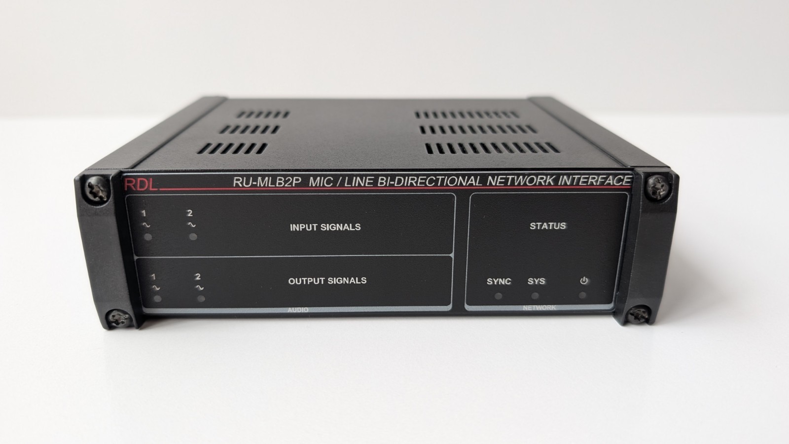 RDL RU-MLB2P 2in/2out Mic/Line Dante I/O Interface PoE Network Audio Over IP