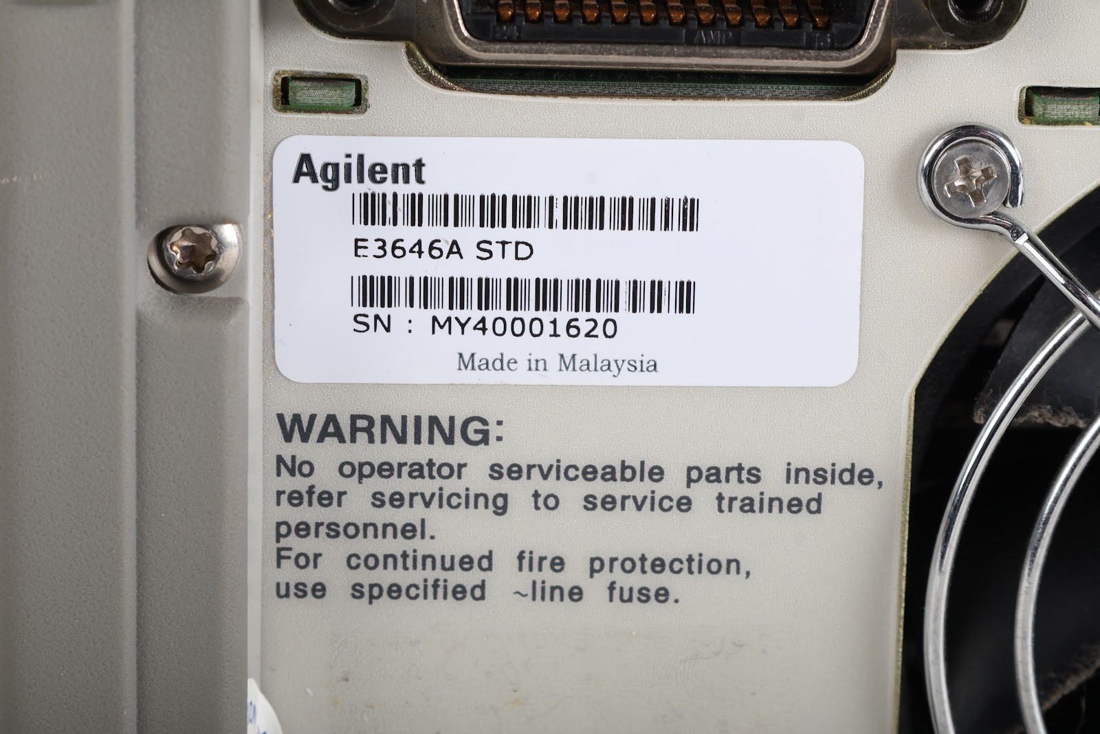 Agilent E3646A Dual Output DC Power Supply