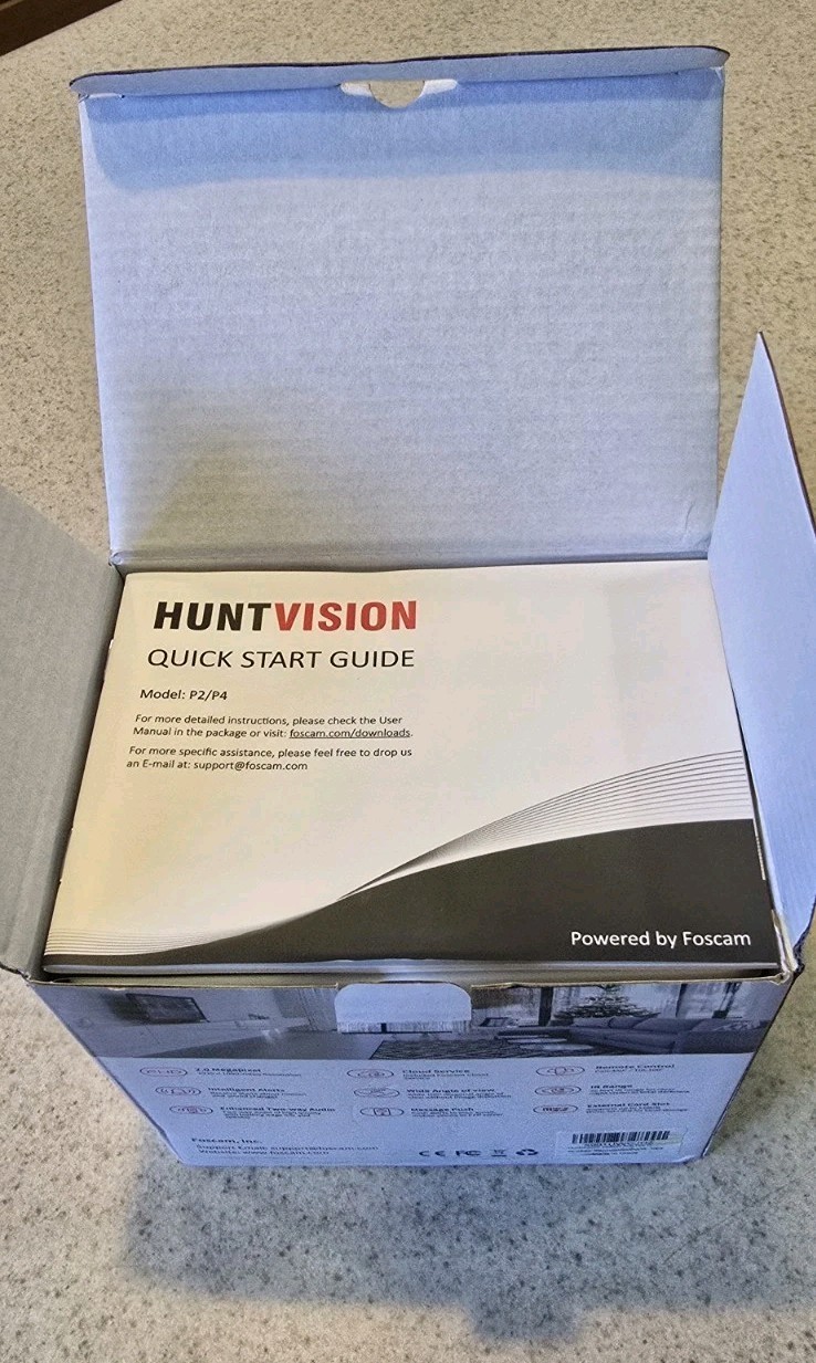 Huntvision Black 1080p HD IP Security Camera With Cloud Service P2