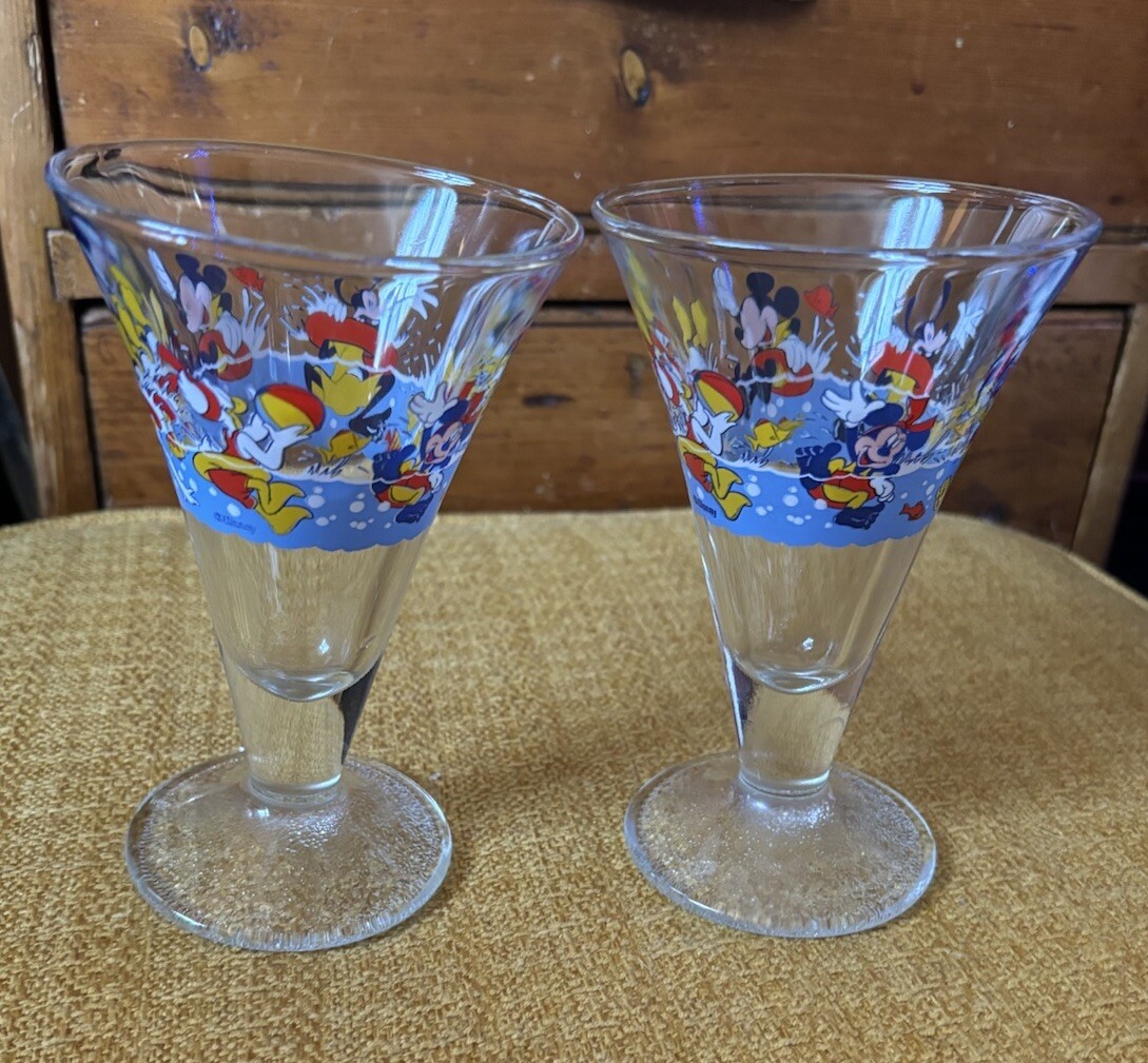 Disney glasses x2 retro design swimming