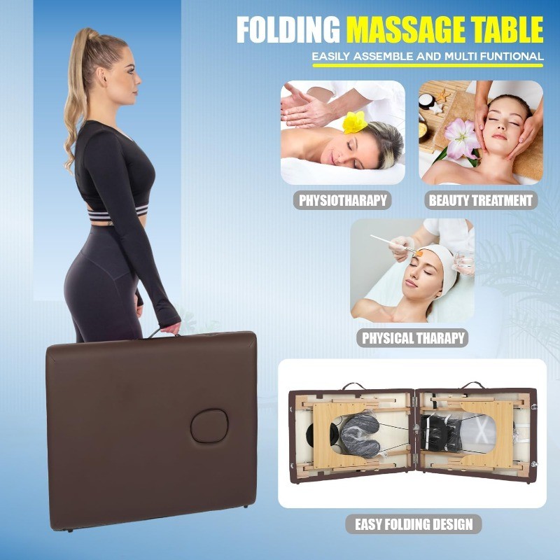 PayLessHere Portable Massage Table24inche Wide Lash Bed2Folding Heigh Adjustable