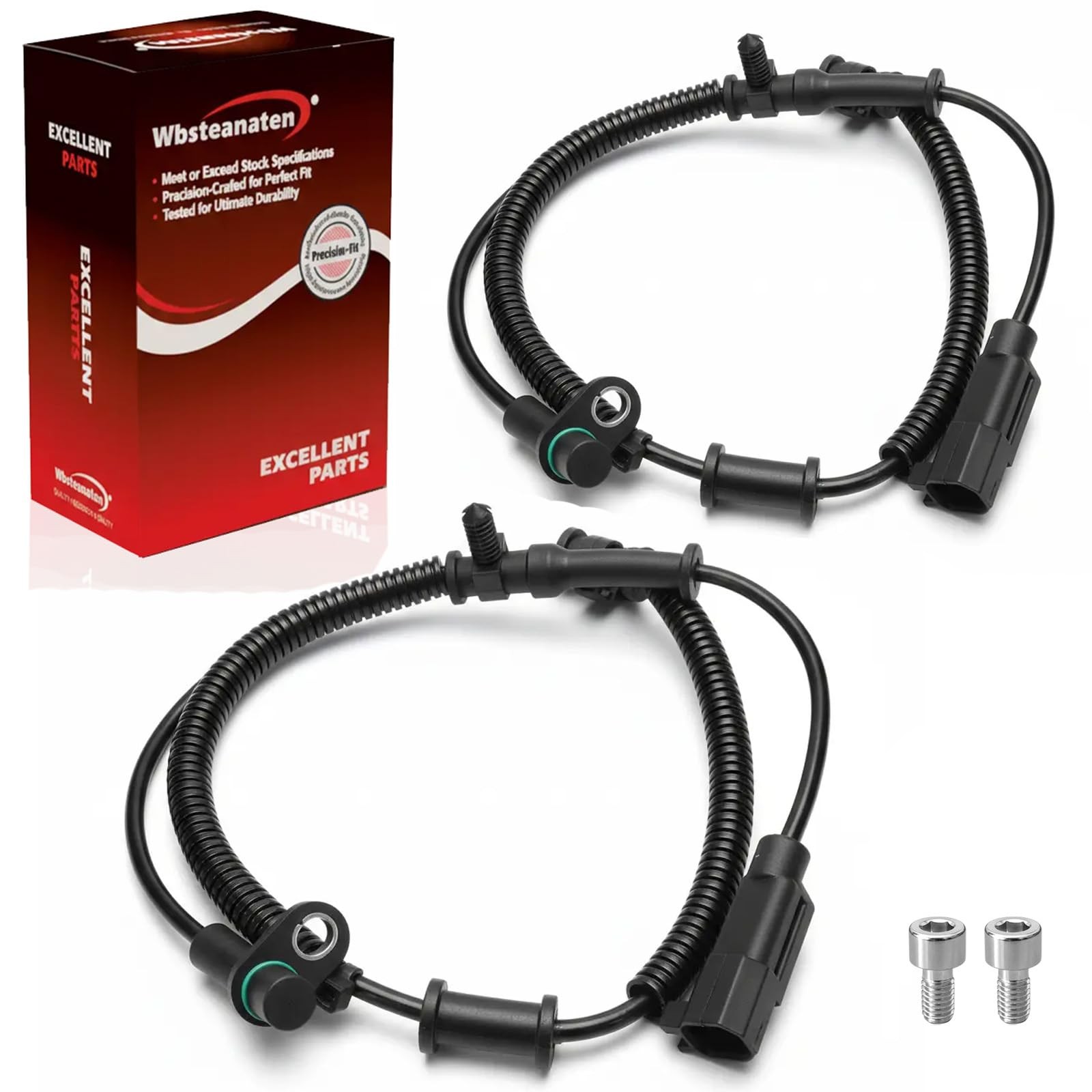 2 PCS Front ABS Wheel Speed Sensor For Ram 1500 3.0L/3.6L/3.7L 4.7L/5.7L