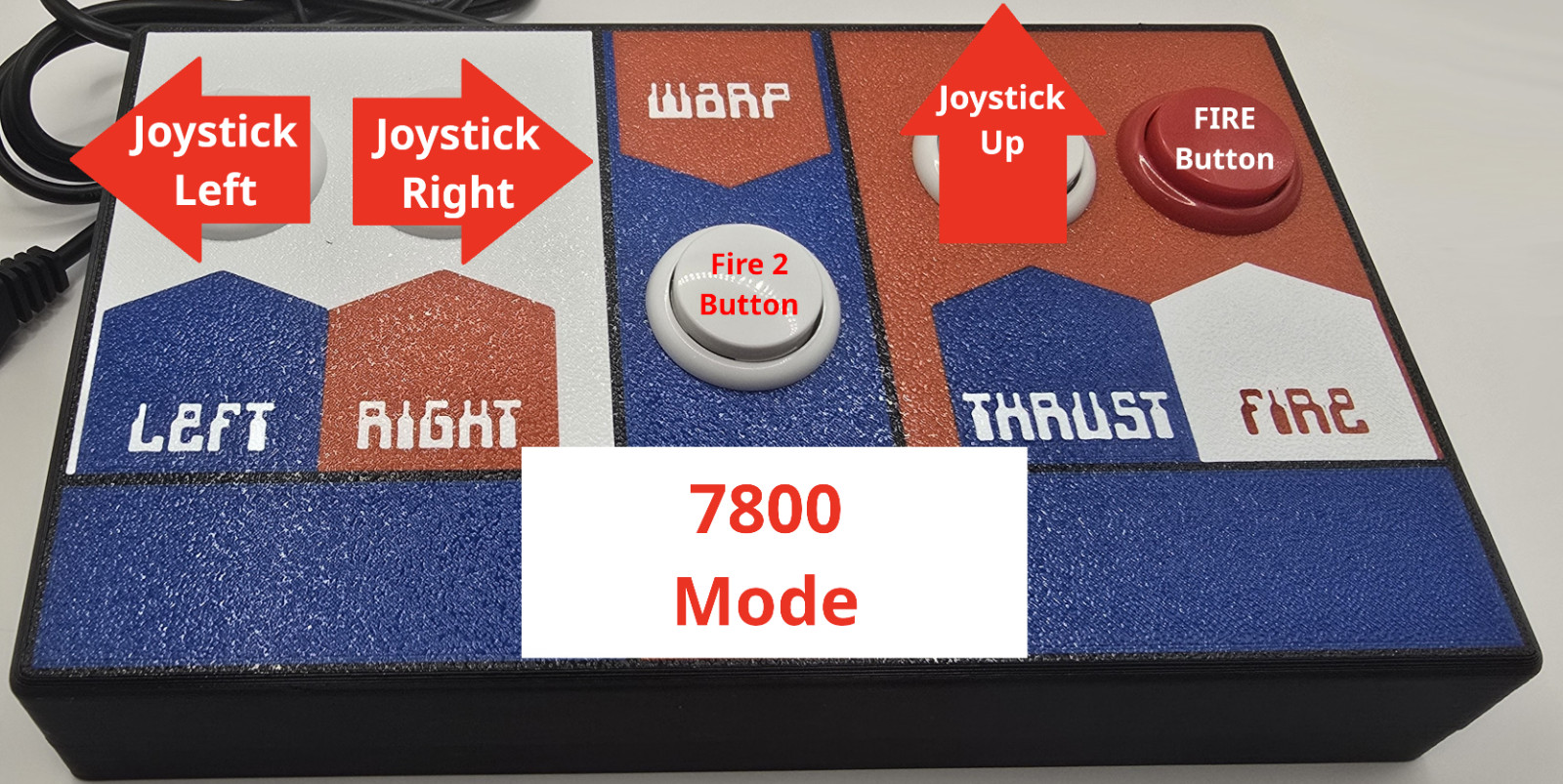 Asteroids Control Panel For Atari 2600 and Atari 7800, and Commodore