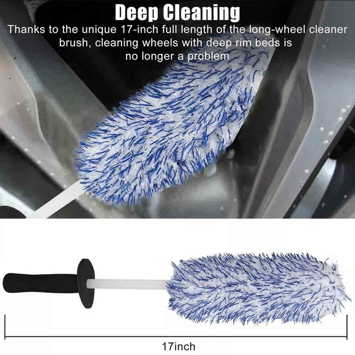 Car Detailing Brush Set, Cleaning Kit, Windshield Tool, Interior/Exterior Wheels
