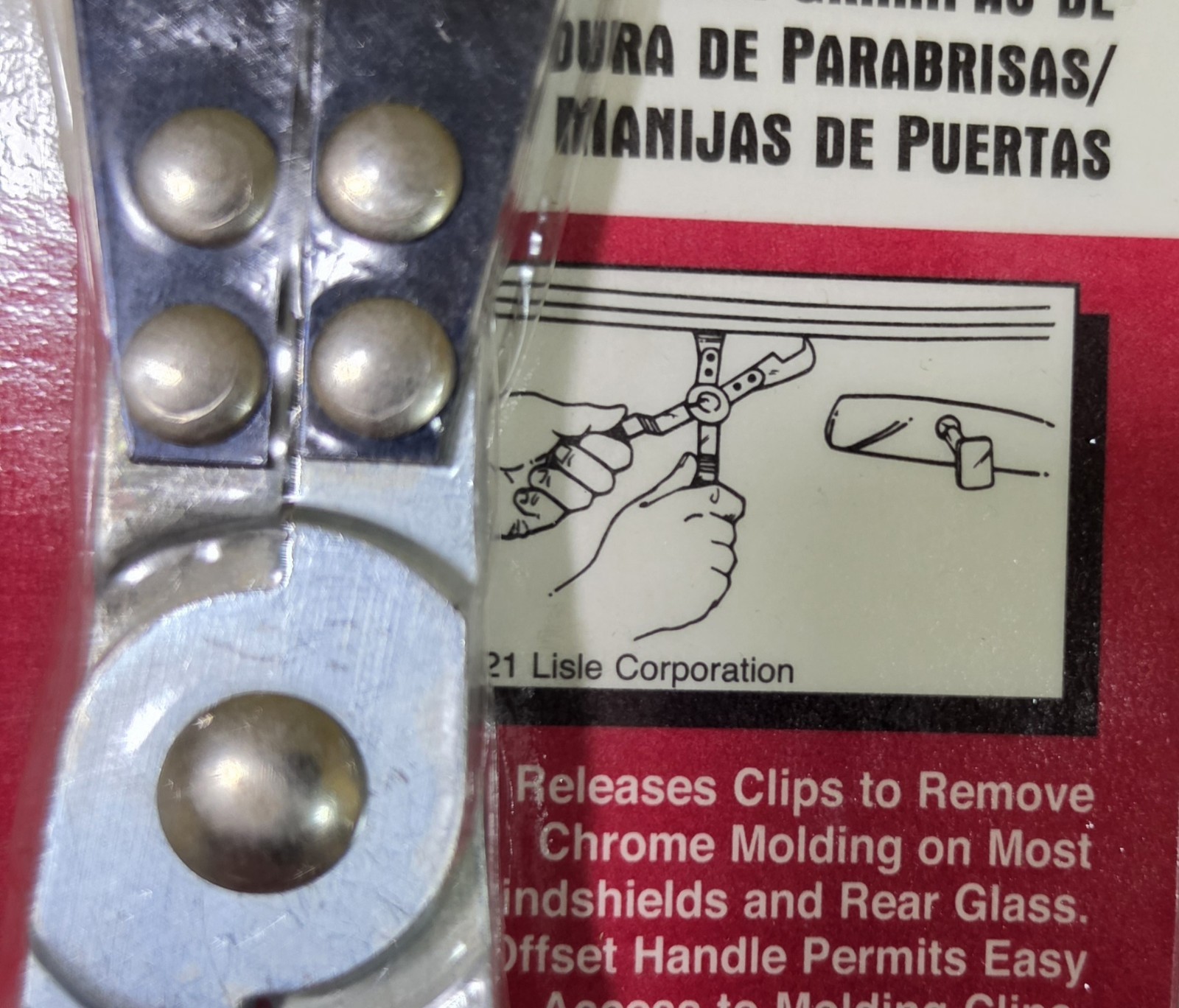 Lisle Windshield Molding/Door Handle Clip Pliers 35200