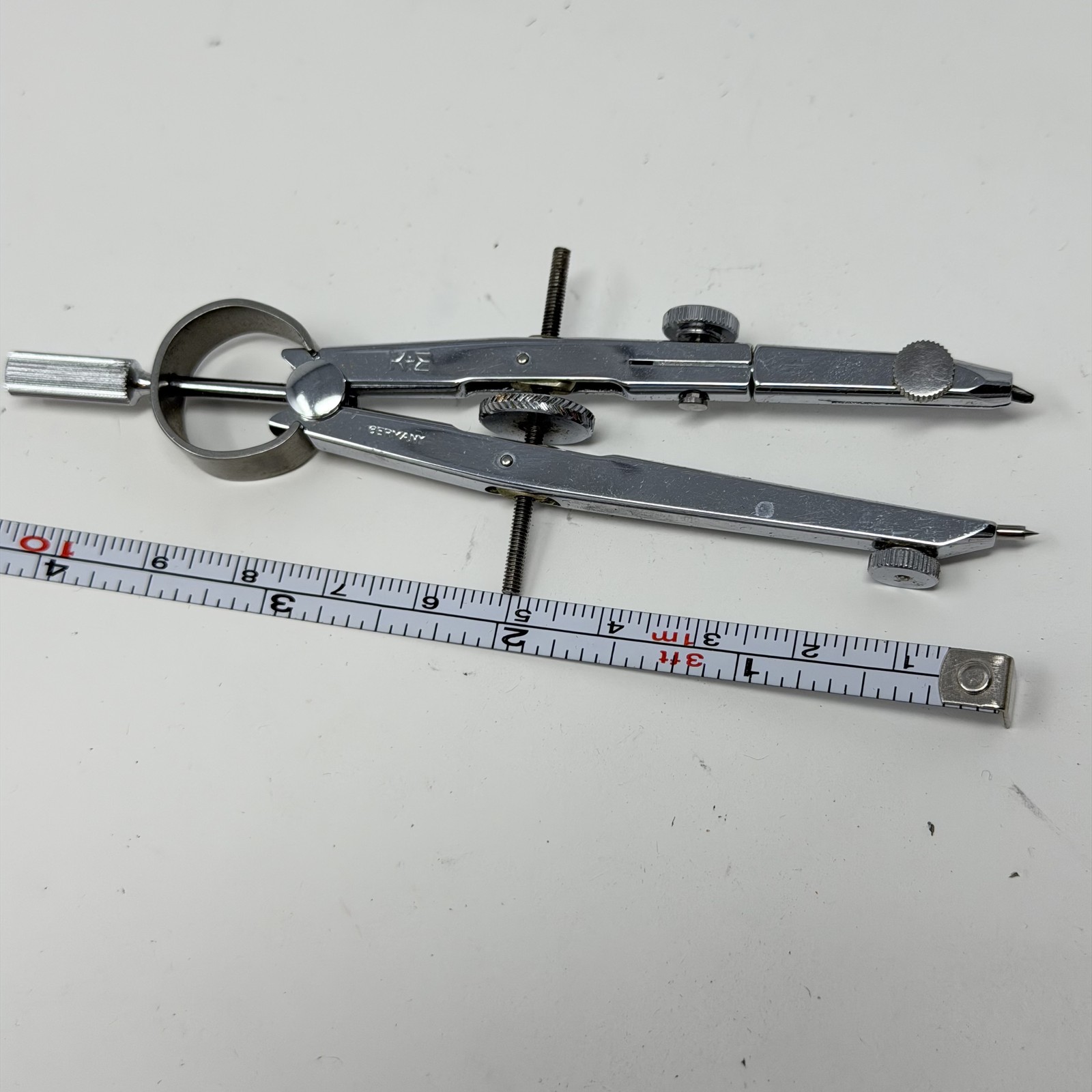 Vintage K+E Keuffel & Esser Drafting Compass Drawing Tool Made in Germany