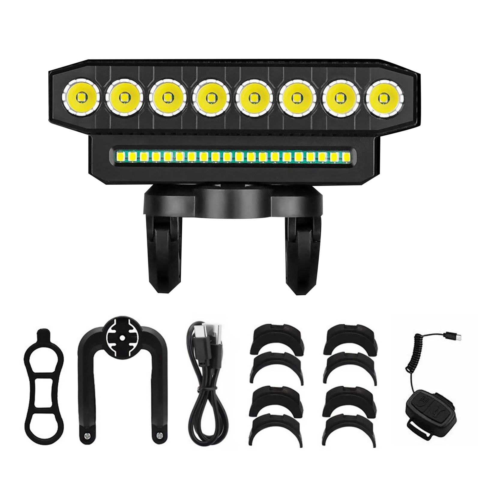 Bicycle Front Headlight LED Bike Light With 130dB High Pitched Speaker