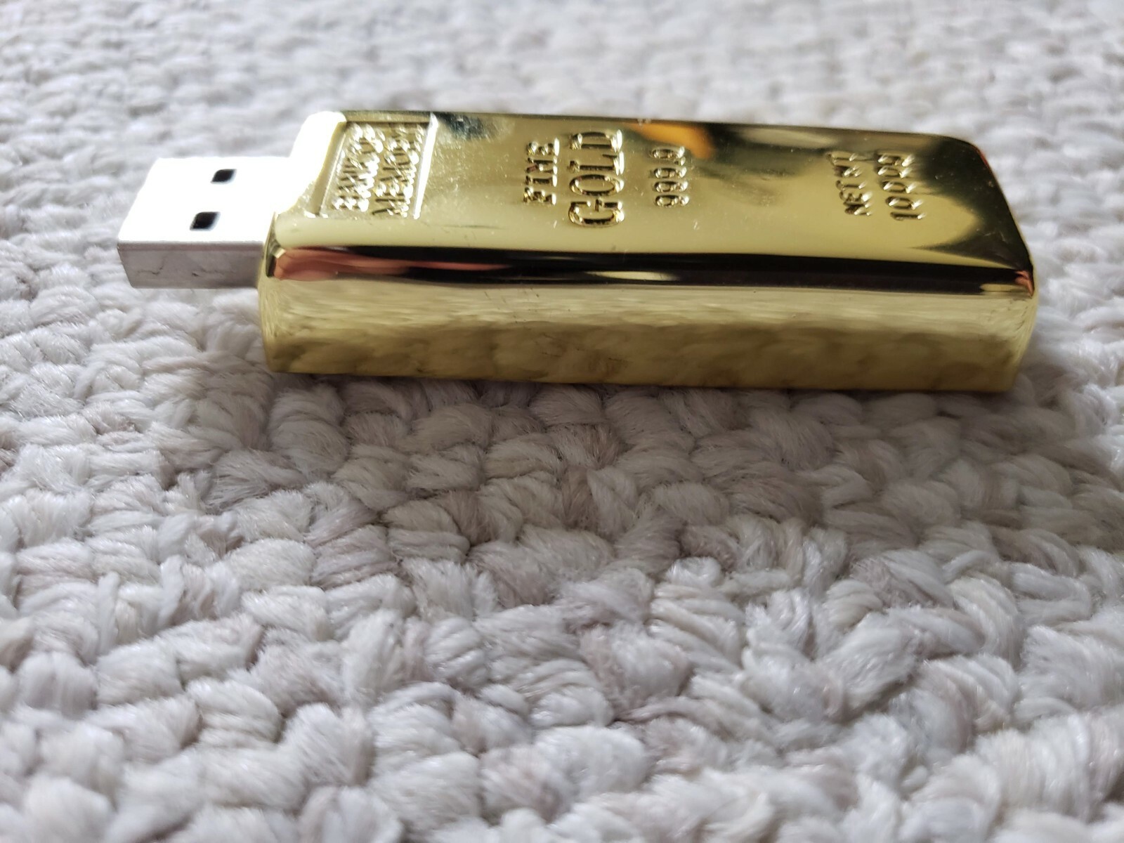 Bank of Memory Fine Gold Brick Replica 4GB USB Key BRAND NEW