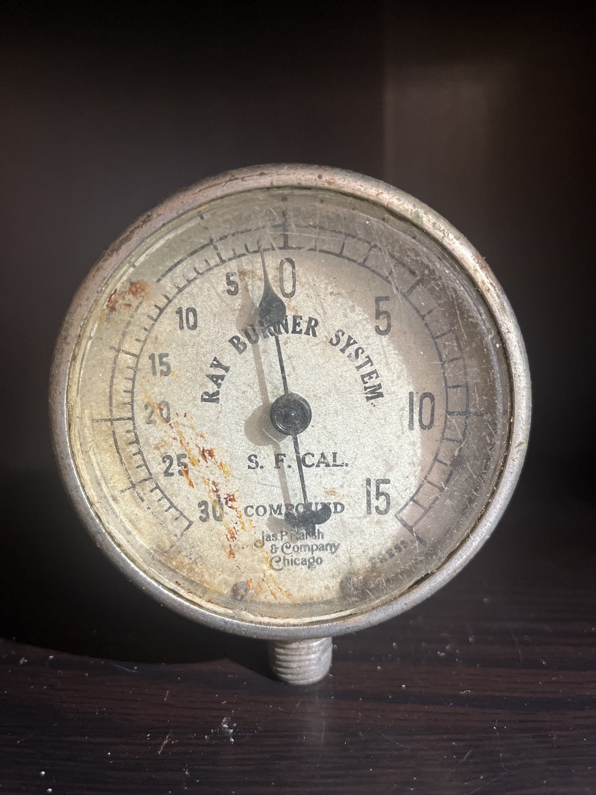 Jas P Marsh Gauge Ray Burner System Advertising San Francisco CA Chicago Antique