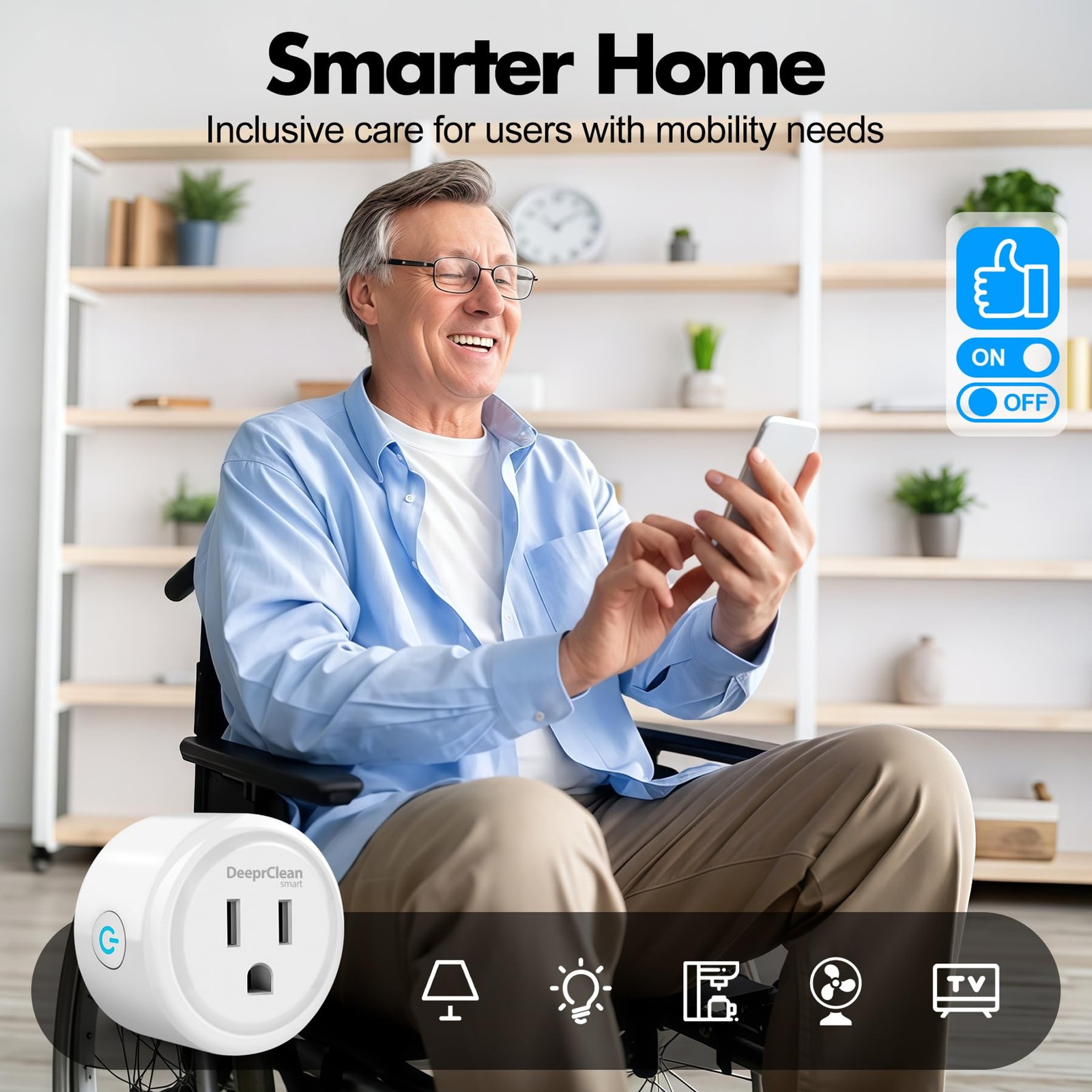 DeeprClean Mini Smart Plugs that Compatible with Alexa App Controlled