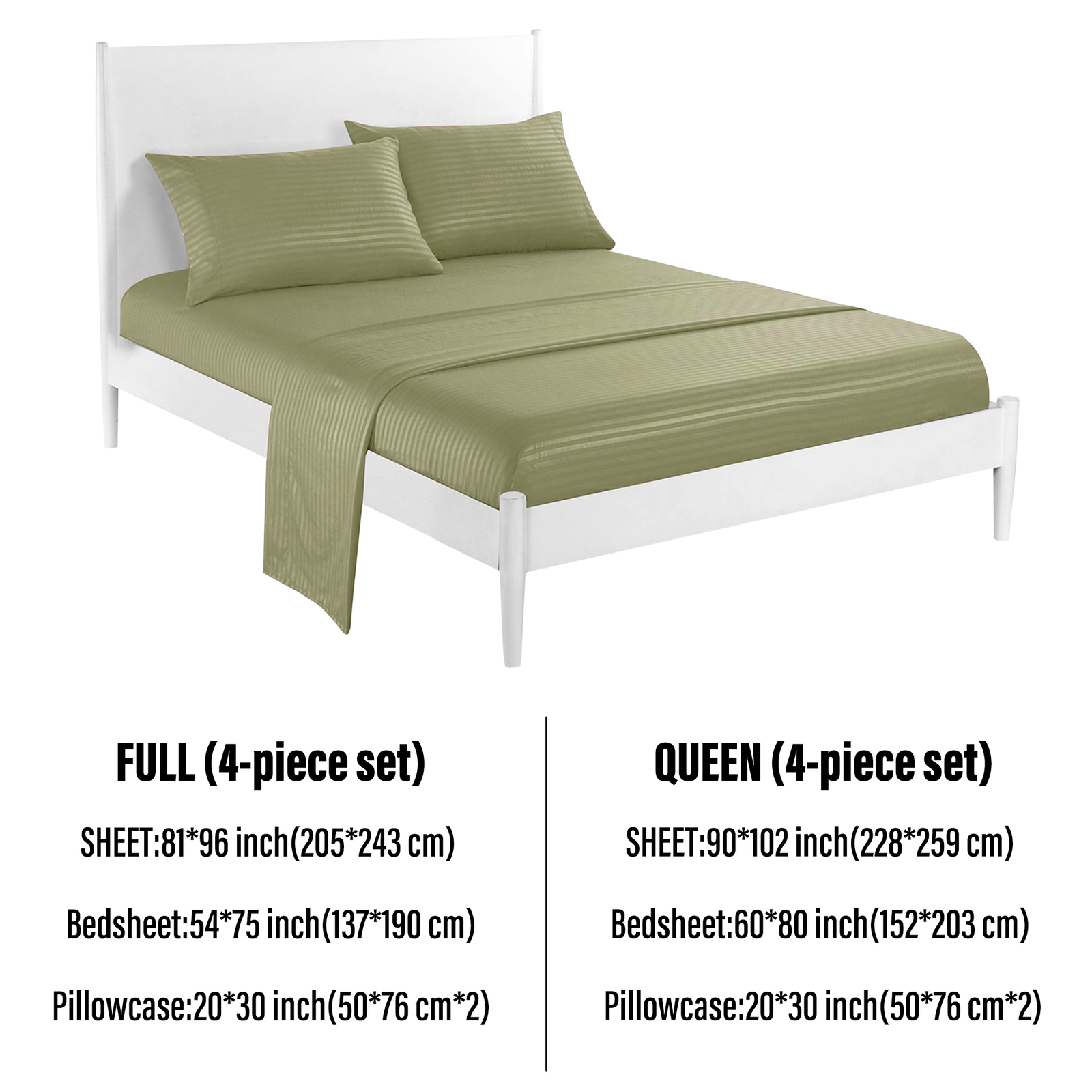 4 Piece Bed Sheet Set Hotel Luxury Ultra Soft Microfiber Deep Pocket Sheets Set