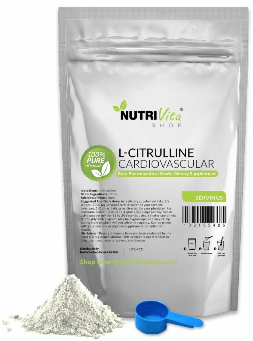 1000g (2.2 lb) 100% INSTANTIZED L-CITRULLINE FREE FORM AMINO ACID USP POWDER