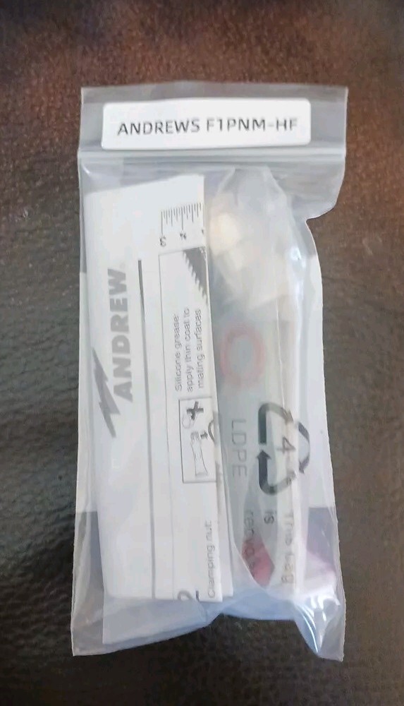 1 NEW in BAG Andrew F1PNM-HF N Male Connector **NOT CHINESE** SEE DESCRIPTION