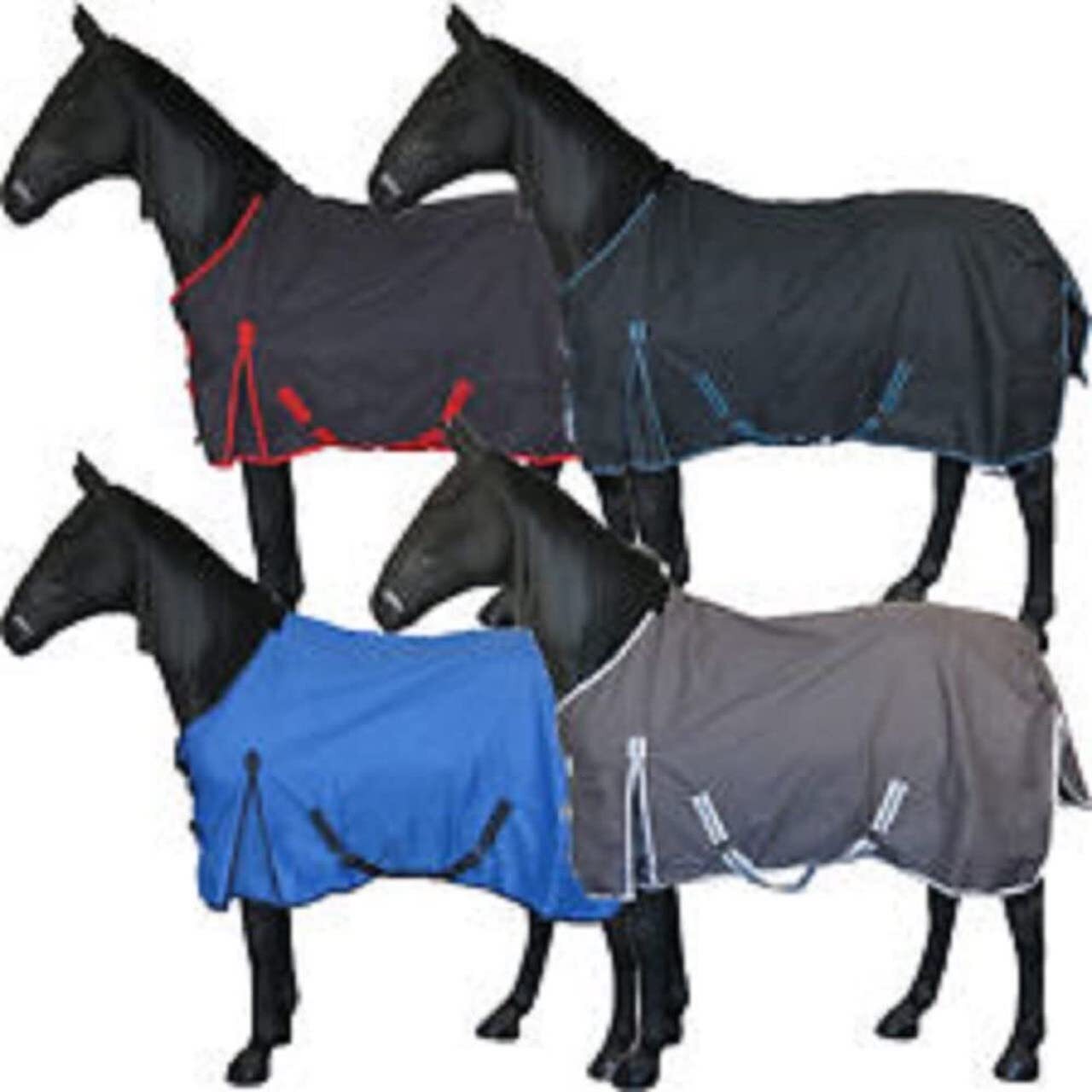 Amigo® Turnout Blanket - Lightweight (Grey/Black, 72")