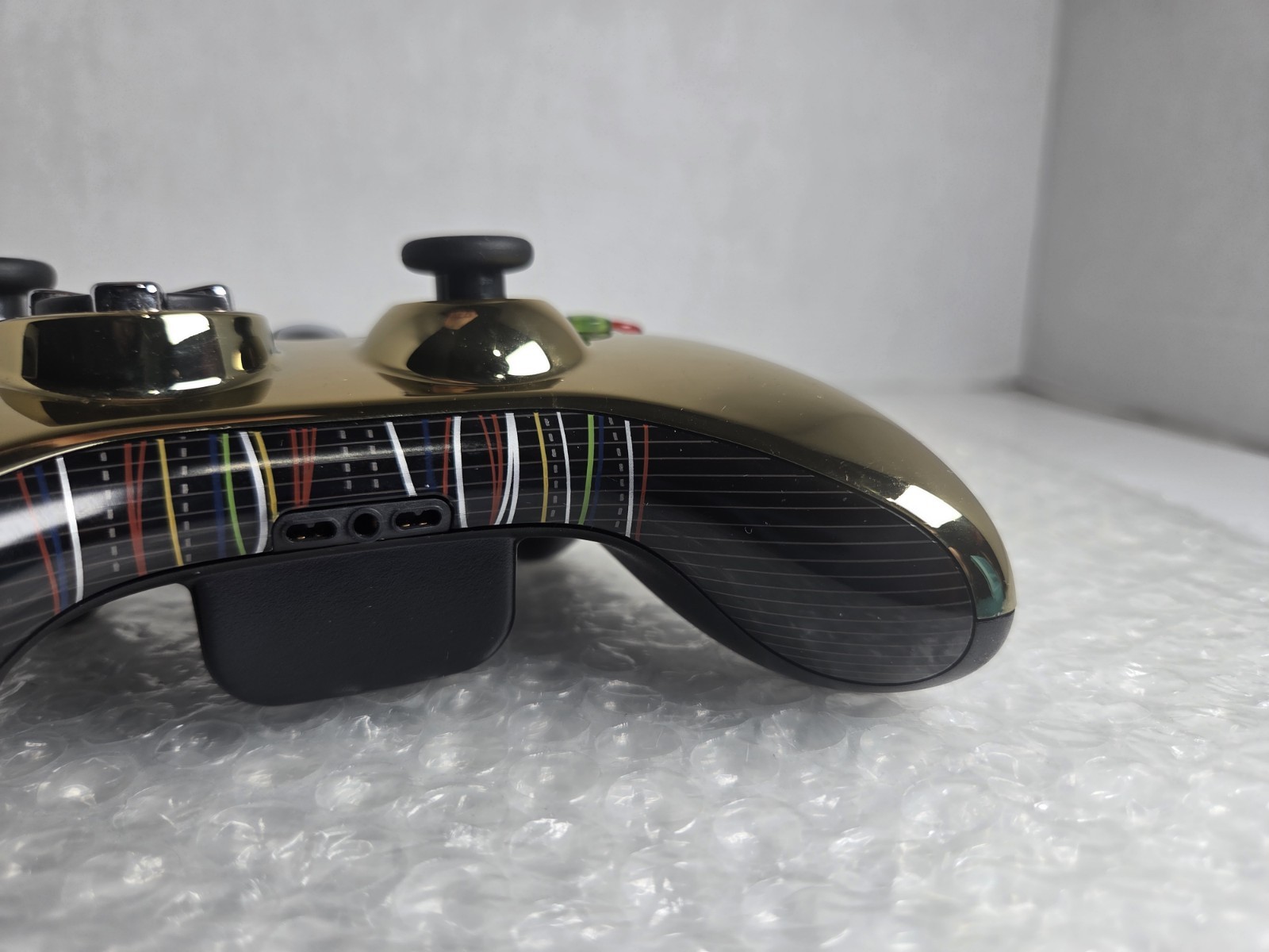 Microsoft Xbox 360 Wireless Controller Chrome Gold elite Tested Clean New Sticks