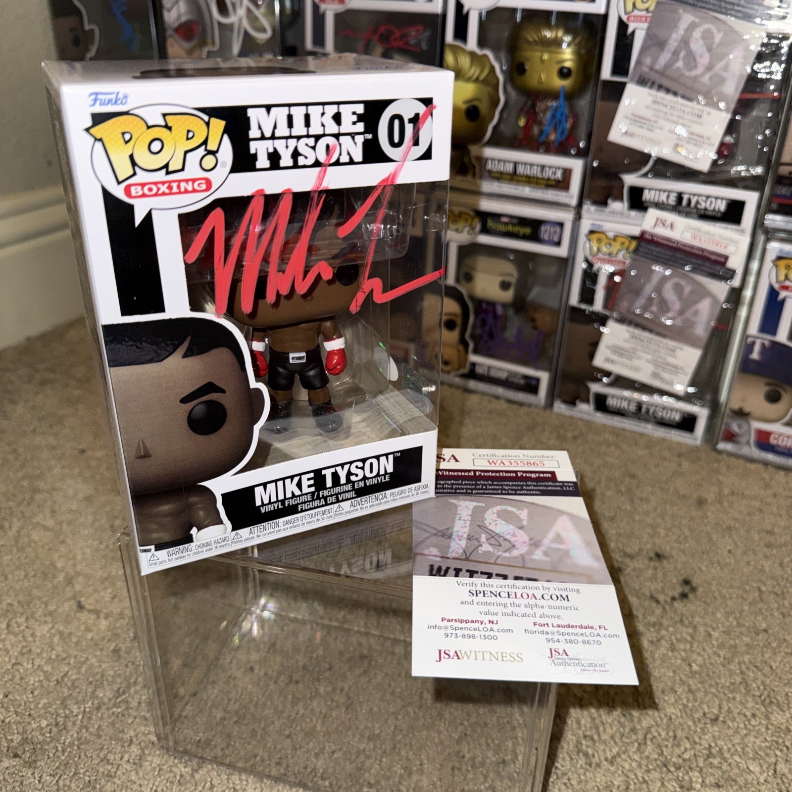 Mike Tyson Signed Funko Pop Autographed JSA COA