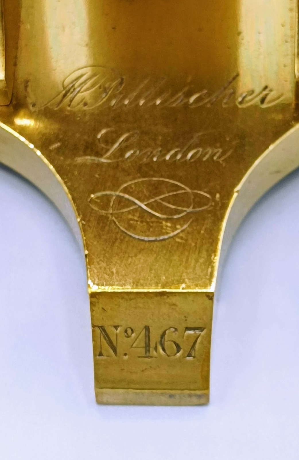 A FINE COMPOUND MICROSCOPE by Pillischer ¾ 19th