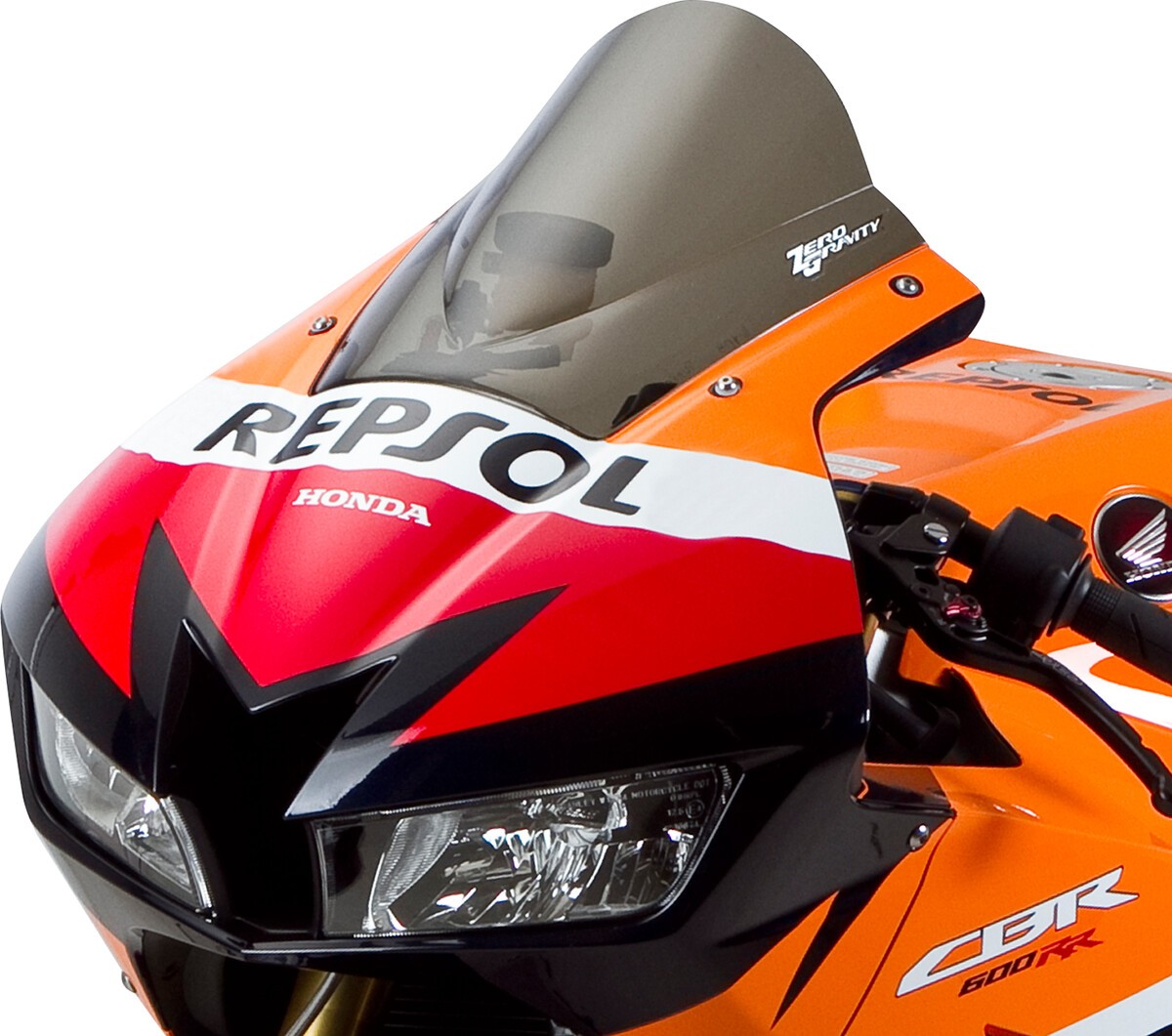 Zero Gravity Double Bubble Windscreen Light Smoke Honda CBR600RR