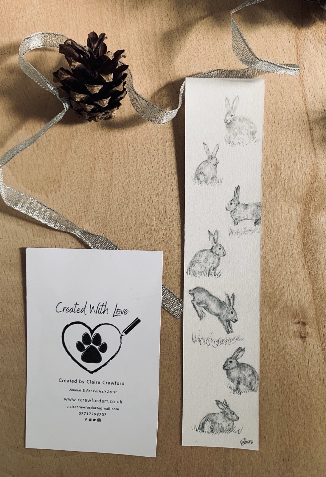Just Hopping Original Pencil Drawing Of Rabbits