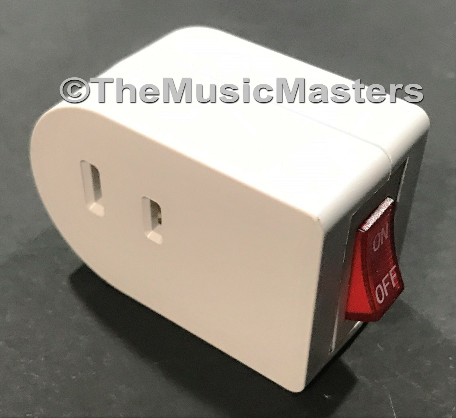 2X Single Outlet AC Wall Plug On/Off LIGHTED POWER SWITCH Electrical Adapter