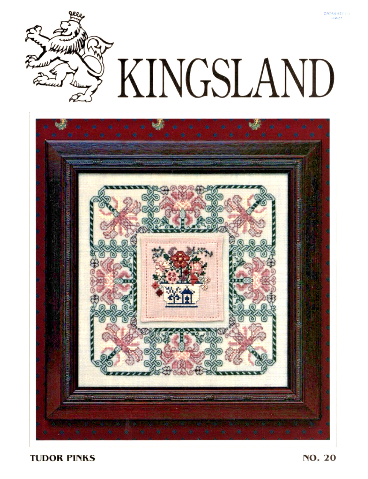 TUDOR PINKS Kingsland Embroidery Pattern 20
