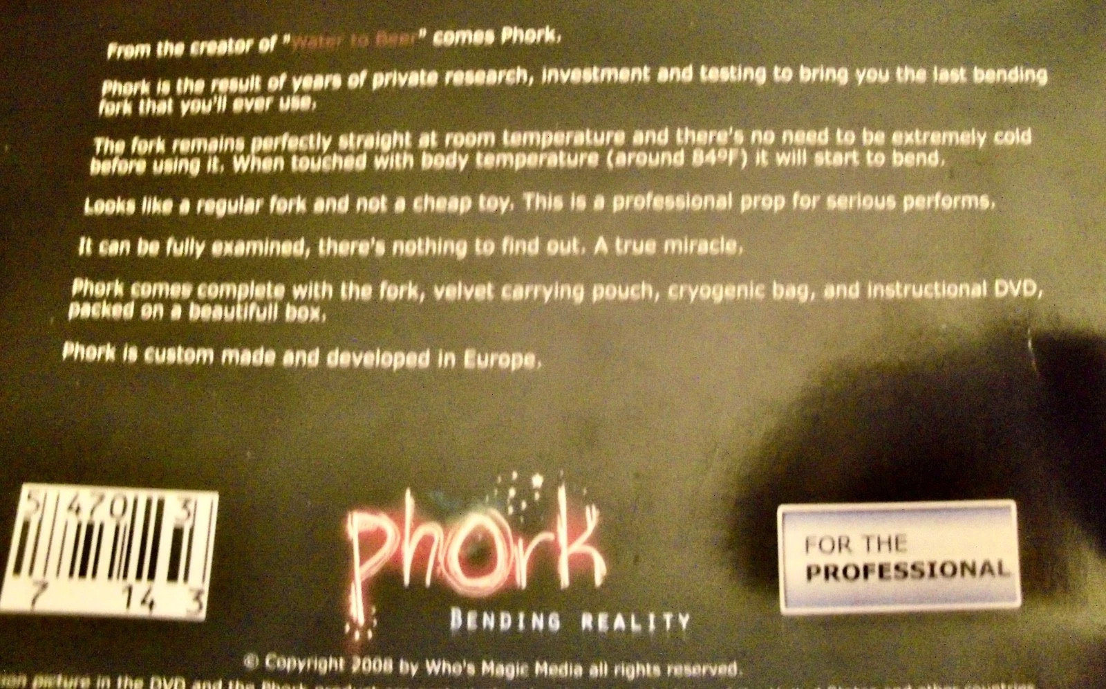 Phork Bending Magic Mentalism Tricks