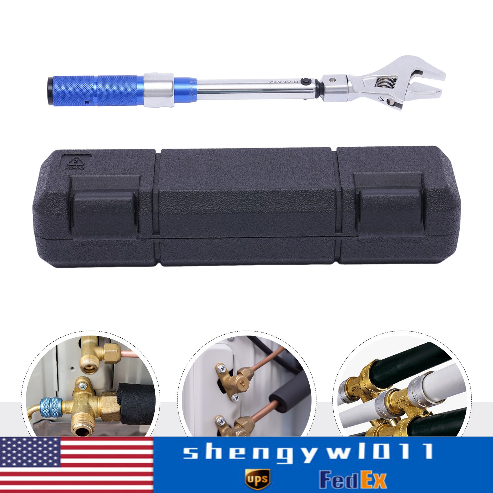 Torque Wrench Adjustable Open End Torque 5-25nm Clicking Wrench Interchangeable