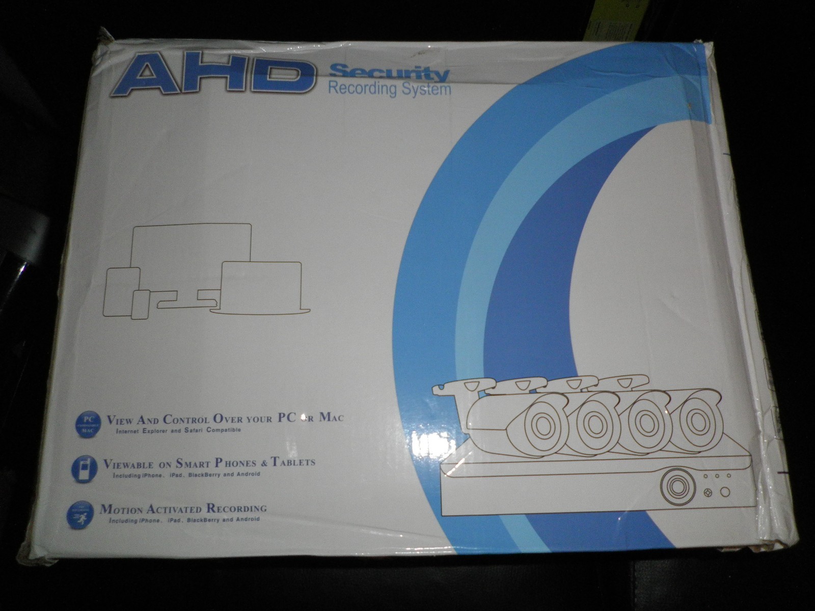 AHD S3855-3-US recording security system 8 channels - 4 cameras