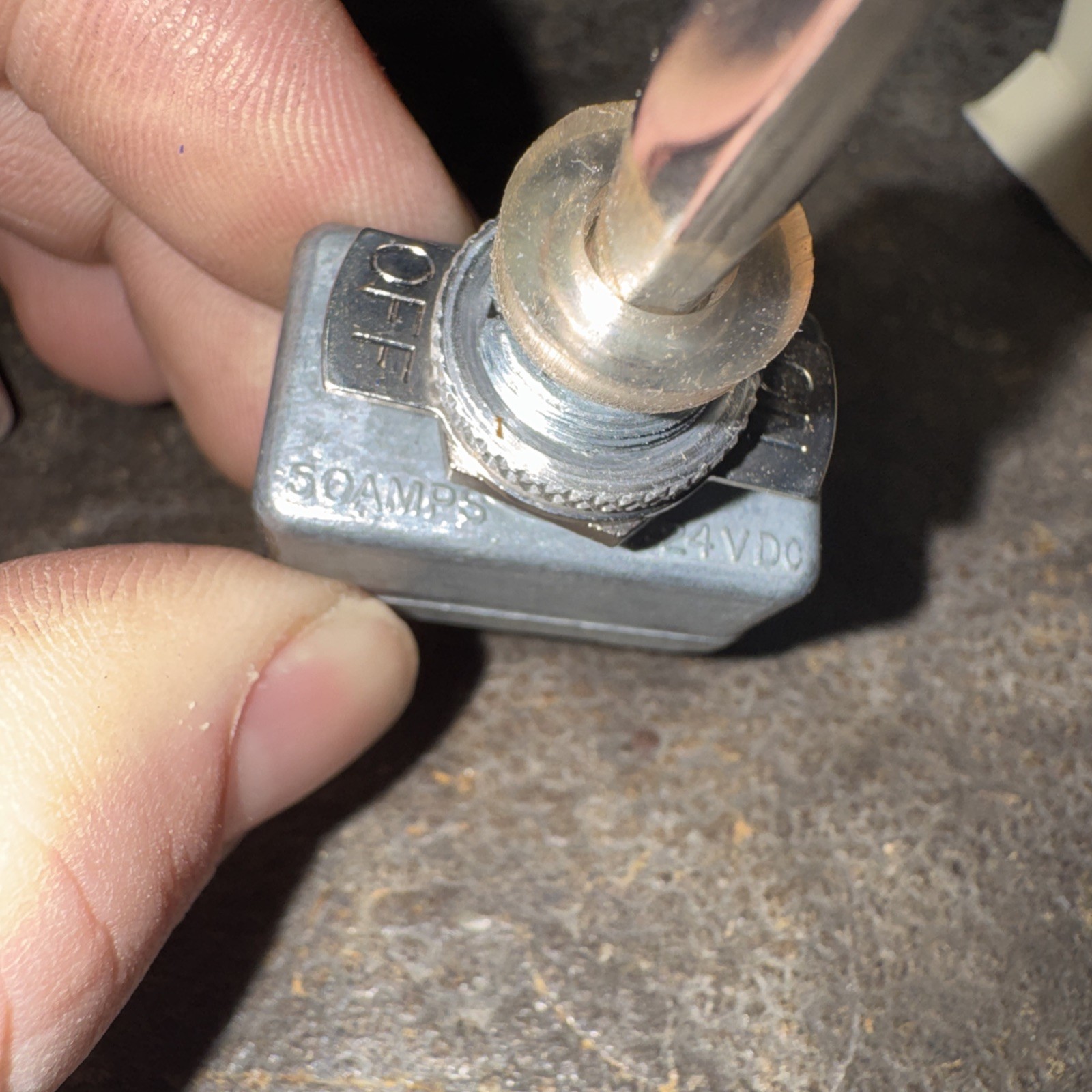 Pollak 50 Amp 12V/24v Toggle Switch 2 Position ON Off Agco AG516435