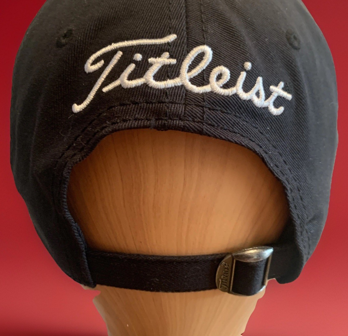 Titleist Hat Cap Golf Black Adjustable Lightweight Canvas Unisex